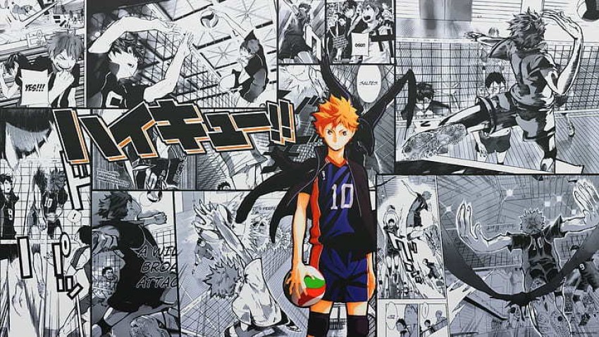 Haikyuu Poster Season 1 Framed On Paper Print