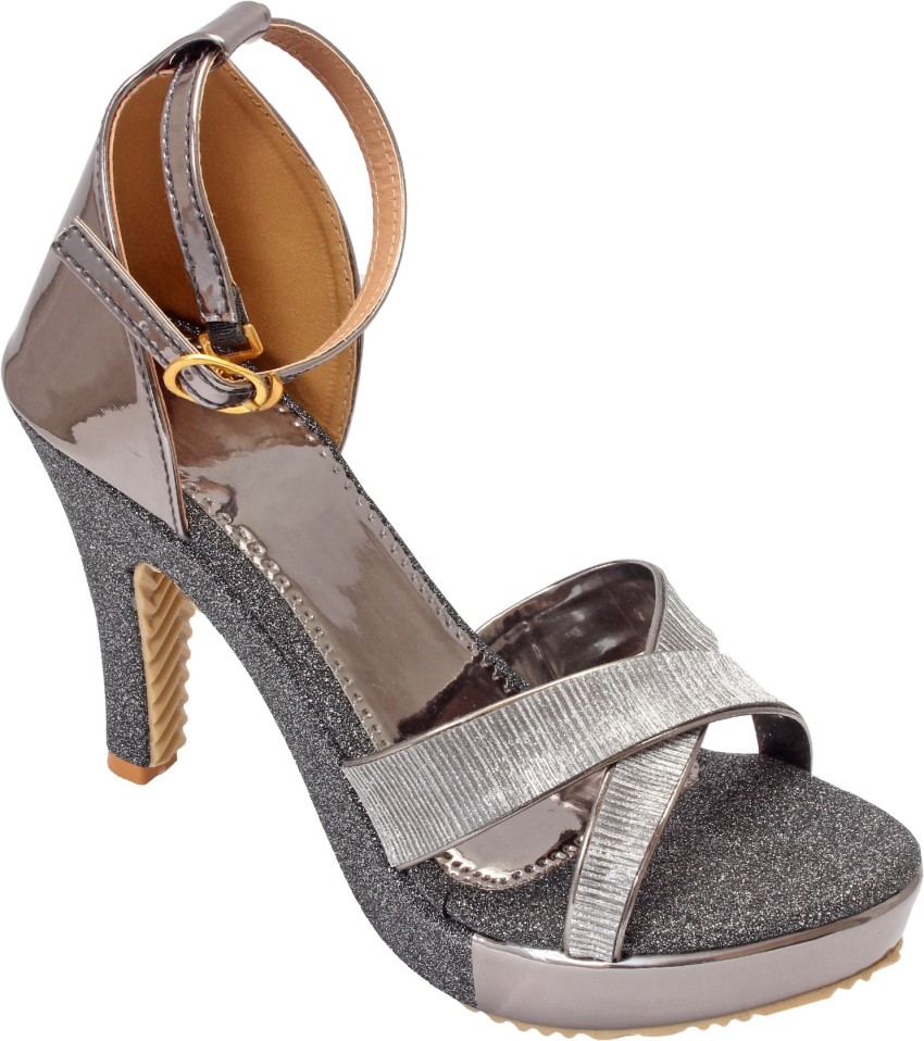 Grey heels hot sale online