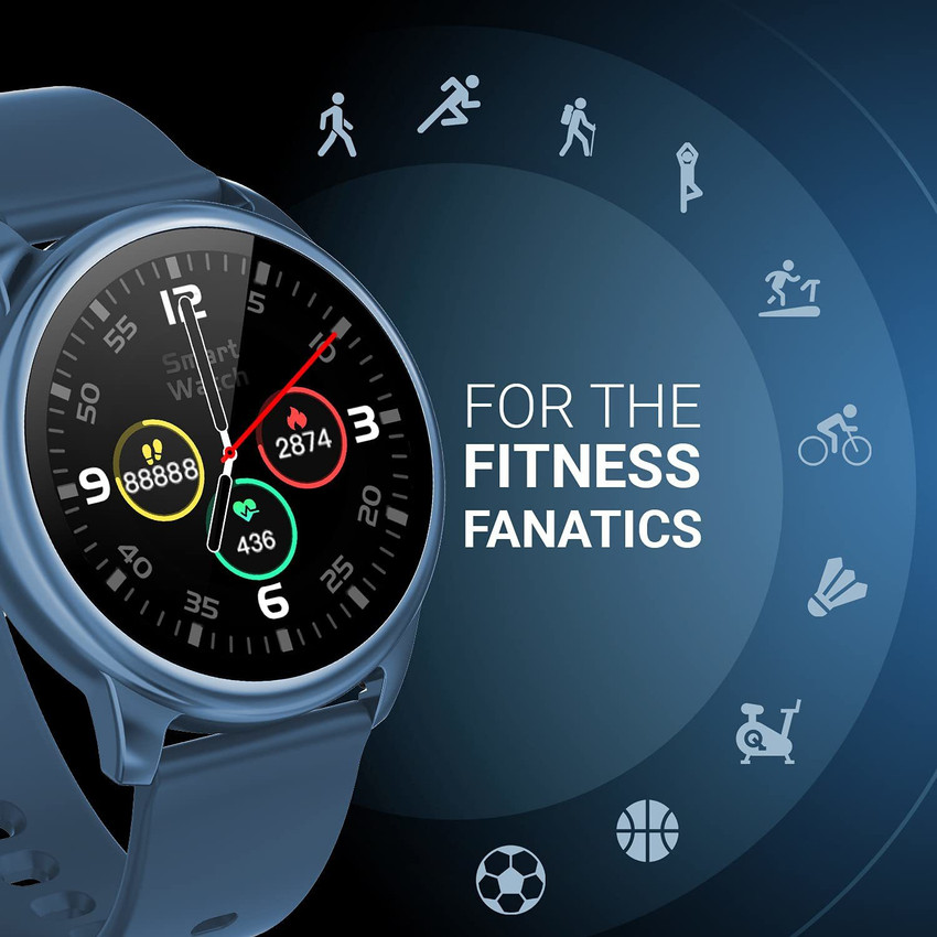 CrossBeats ORBIT 1.3 IPS HD Display BT Calling with metal body Spo2 Smartwatch
