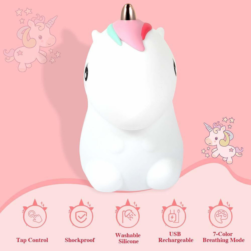 Globe led unicorn outlet rechargeable night lamp