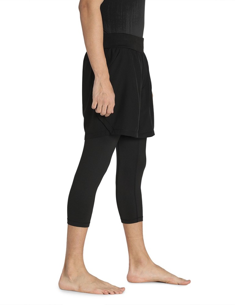 PUMA Solid Men Black Tights - Buy PUMA Solid Men Black Tights Online at  Best Prices in India