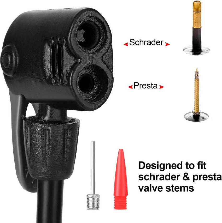 Presta foot pump outlet