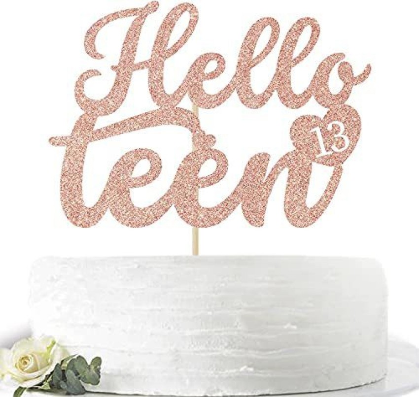 OFFICIAL TEENAGER 13th Birthday Cake Topper - Boys Girls 13th Birthday  Glitter Cake Supplies - Thirteen Years Old Birthday Party Decoration in  Saudi Arabia | Whizz Cake Toppers
