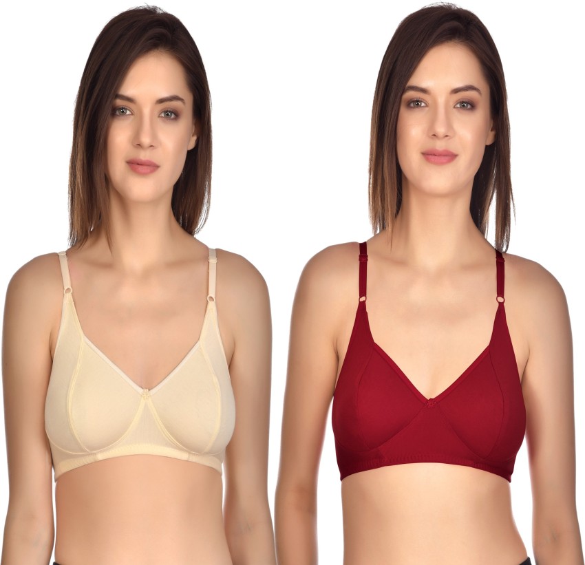 PACK OF 4 Womens Non Wired Non Padded Sports bra underwear set under 99  combo ladies