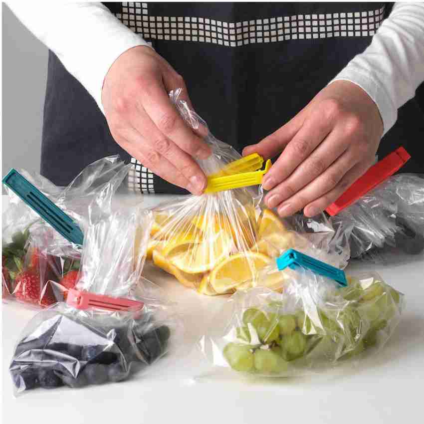 Pack Of 6 Chip Bag Clips, Clips Bag Sealing Clips, Assorted Sizes