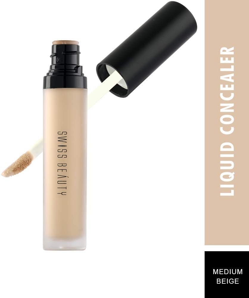 SWISS BEAUTY Liquid Concealer Shade 04 Medium Beige 5.6g Set of 1