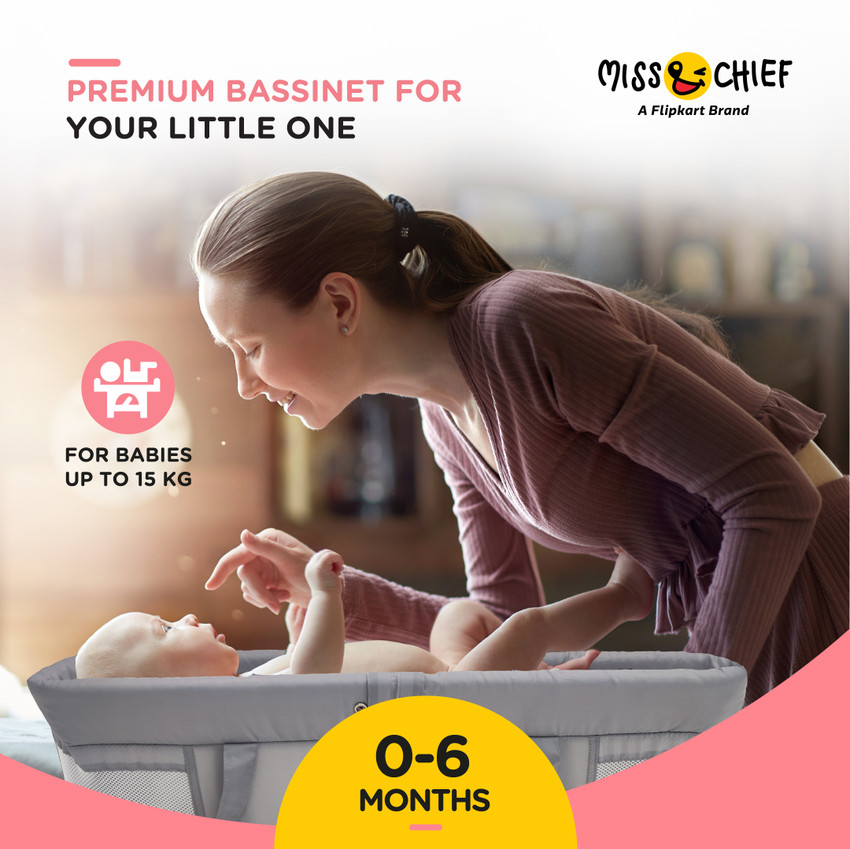 Miss Chief by Flipkart Portable Baby Cot with Swing Bassinet