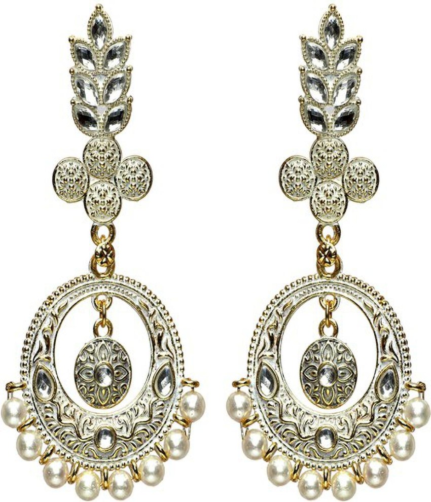 Flipkartcom  Buy NUHA TRADERS Traditional Earring  Maang Tikka Pearl  Alloy Glass Metal Earring Set Online at Best Prices in India