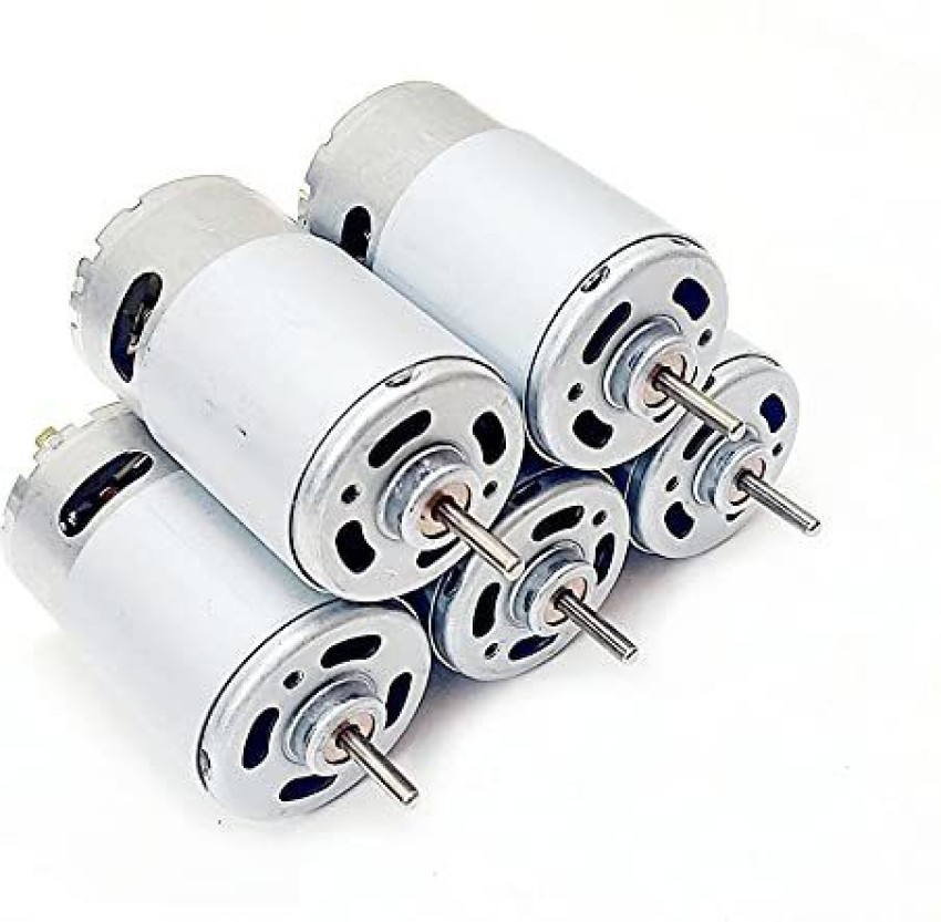 SSV CARE (Pack of 5) 12v 555 DC Motor 12000rpm High Speed for DIY Projects  RS-555 Brushed Motor High RPM High Speed 12v DC Motor Electronic Components  Electronic Hobby Kit Price in