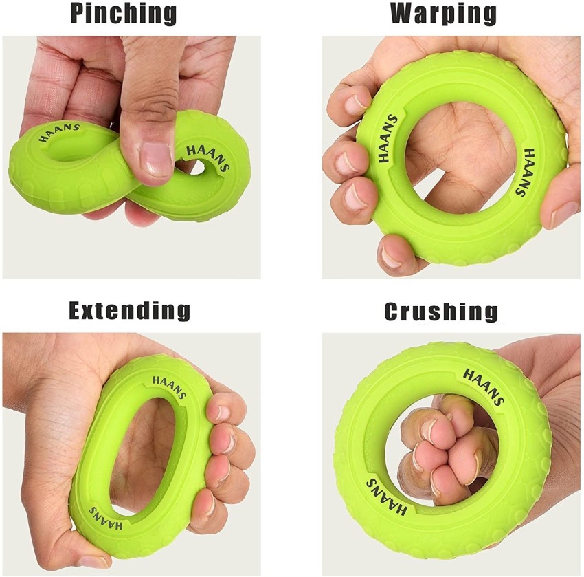 HAANS Silicone Hand Strengthener O Ring Green Hand Grip/Fitness Grip - Buy  HAANS Silicone Hand Strengthener O Ring Green Hand Grip/Fitness Grip Online  at Best Prices in India - Sports & Fitness