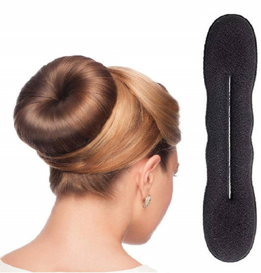 Cheap Hair Bun Maker Floral Lazy Hair Curler Deft Bun Twister Long Hair Easy Fast Snap Roll Tool Women Girl Hair Styling Accessories