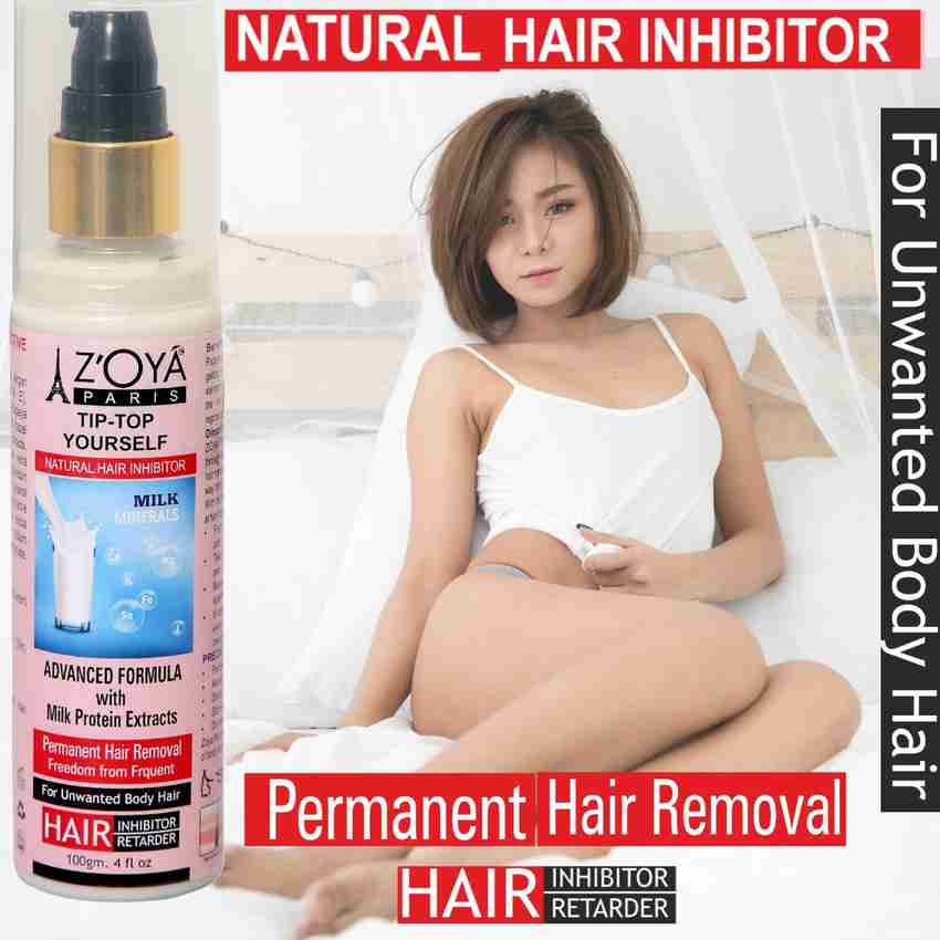 ZOYA PARIS Natural Permanent Hair Inhibitor Cream Lotion for