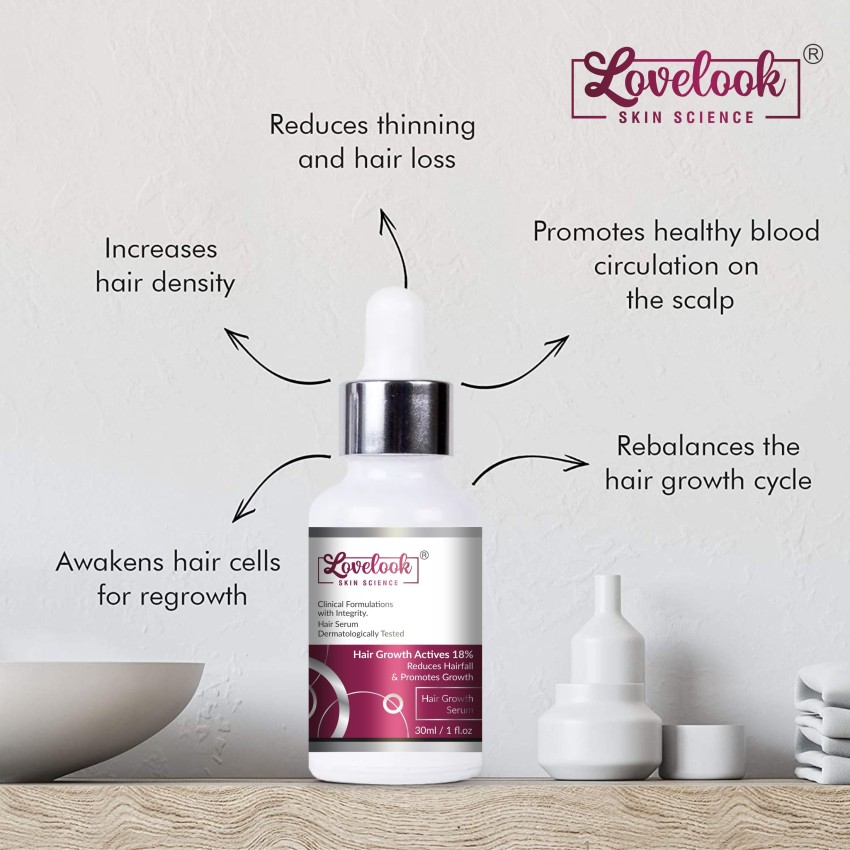 Hair growth actives 18% for reducing hairfall & promoting healthy