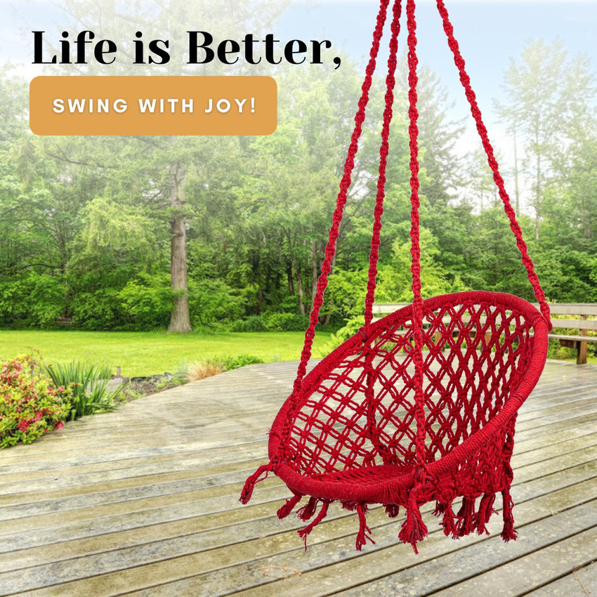 Round hanging clearance swing chair