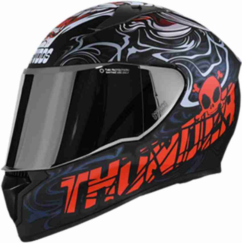 STUDDS THUNDER D9 DECOR WITH MIRROR VISOR Motorsports Helmet Buy