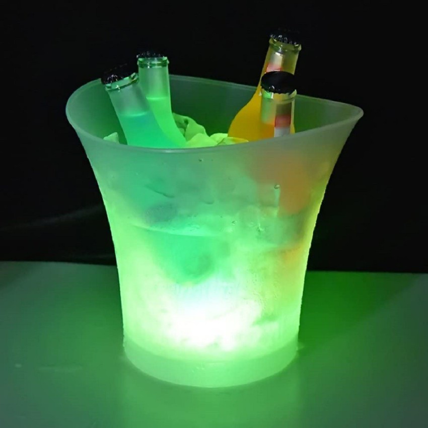 Champagne Wine Drink Beer Ice Cooler 6 Color LED Light Ice Bucket Bar Party  NEW