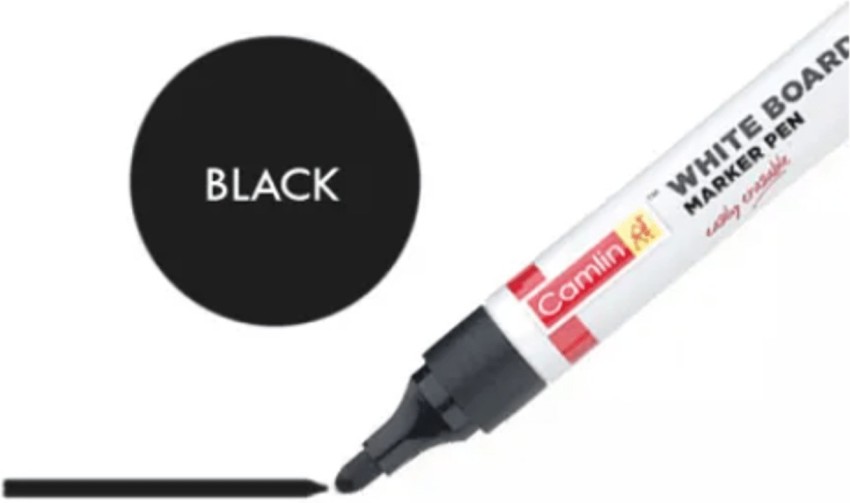 Buy Camlin Bold-E Whiteboard Markers Carton of 10 markers in Black shade