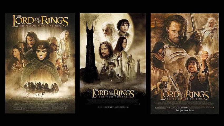 The Lord of The Rings Trilogy Movie Poster Collection