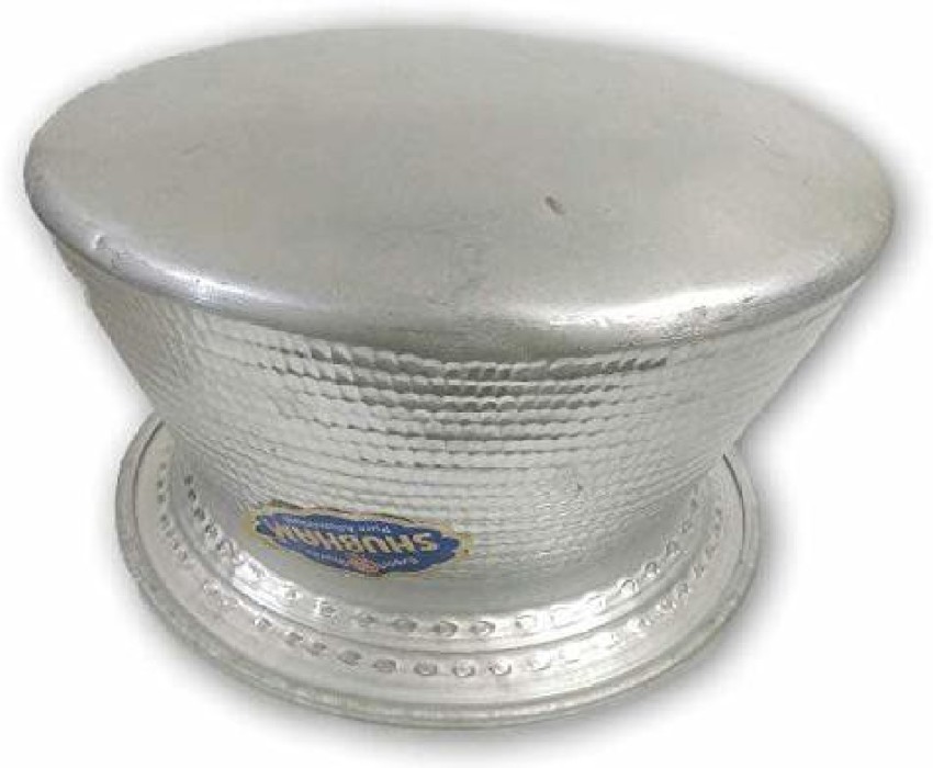 Aluminum Traditional Hammered Finish Cooking Handi Biriyani Pot with Lid,  3200ML