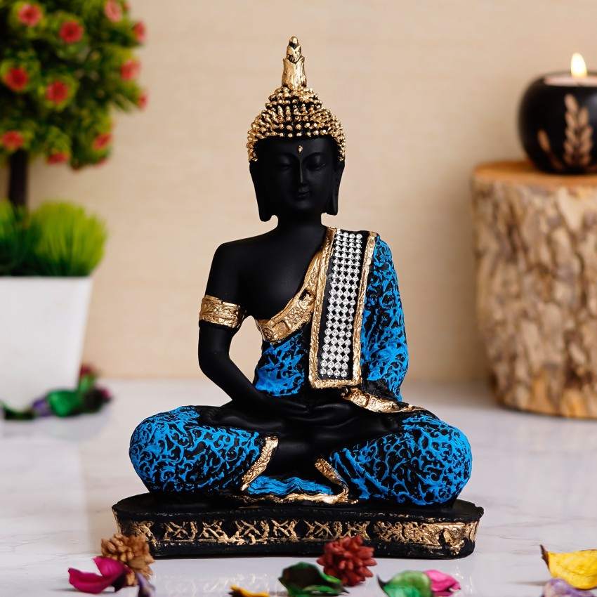 Polyresin Blue Meditating Buddha Statue Showpiece Figurine for Home Decor,  Gift Purpose at Rs 150/piece, Civil Lines, Jaipur