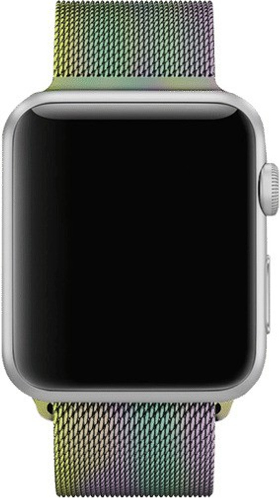 Caxon Rainbow Magnetic Milanese Loop iWatch Band Strap 38 40mm