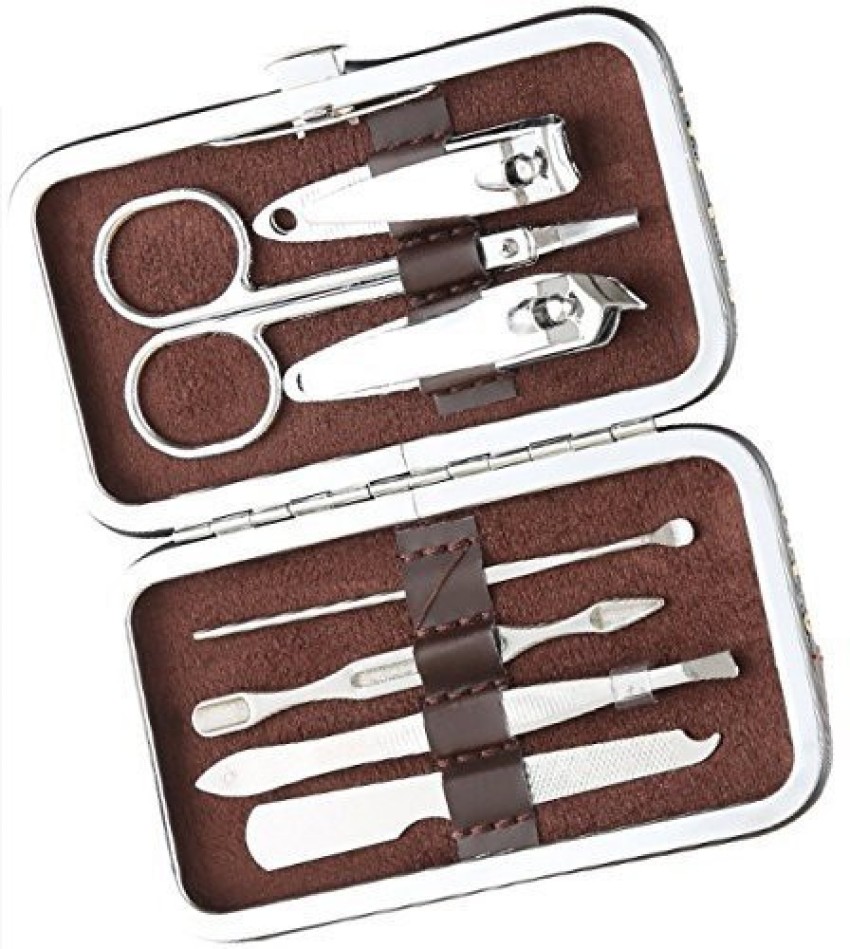 Amazon.com : Nail Clippers Sets High Precisio Stainless Steel Nail Cutter  Pedicure Kit Nail File Sharp Nail Scissors and Clipper Manicure Pedicure Kit  Fingernails & Toenails with Portable stylish case (Black) :