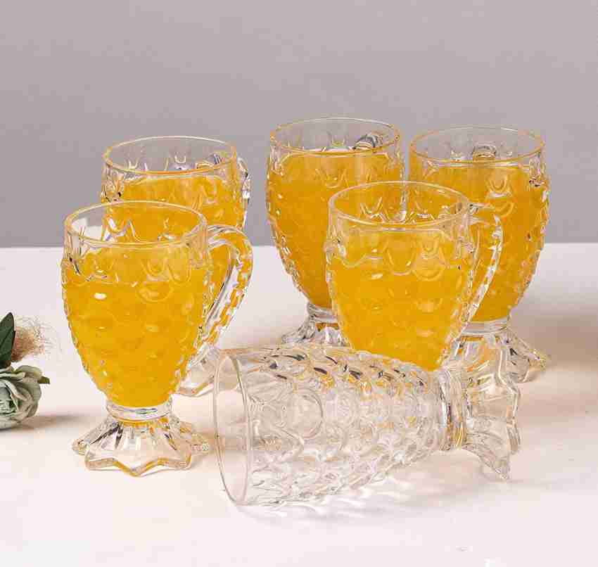 SGMSC (Pack of 12) Glass Pineapple Shaped Drinking Juice Glasses Set of 12  Glass Set Water/Juice Glass Price in India - Buy SGMSC (Pack of 12) Glass  Pineapple Shaped Drinking Juice Glasses