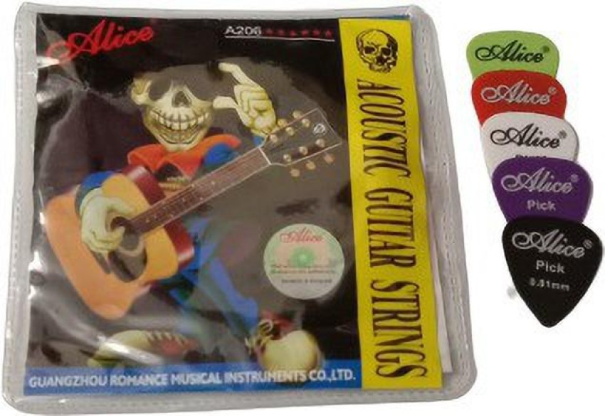 ALICE Acoustic Includ 5 Picks Guitar String Price in India Buy