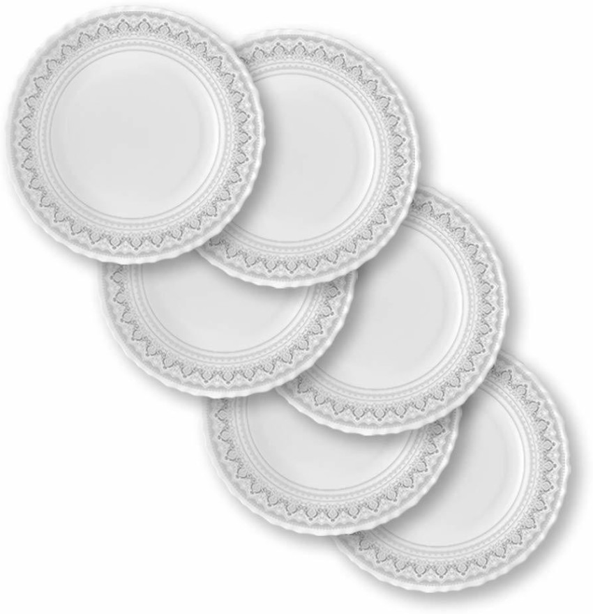 Corelle 6pc Classic Glass Caterer Lunch Plates, Chip Resistant