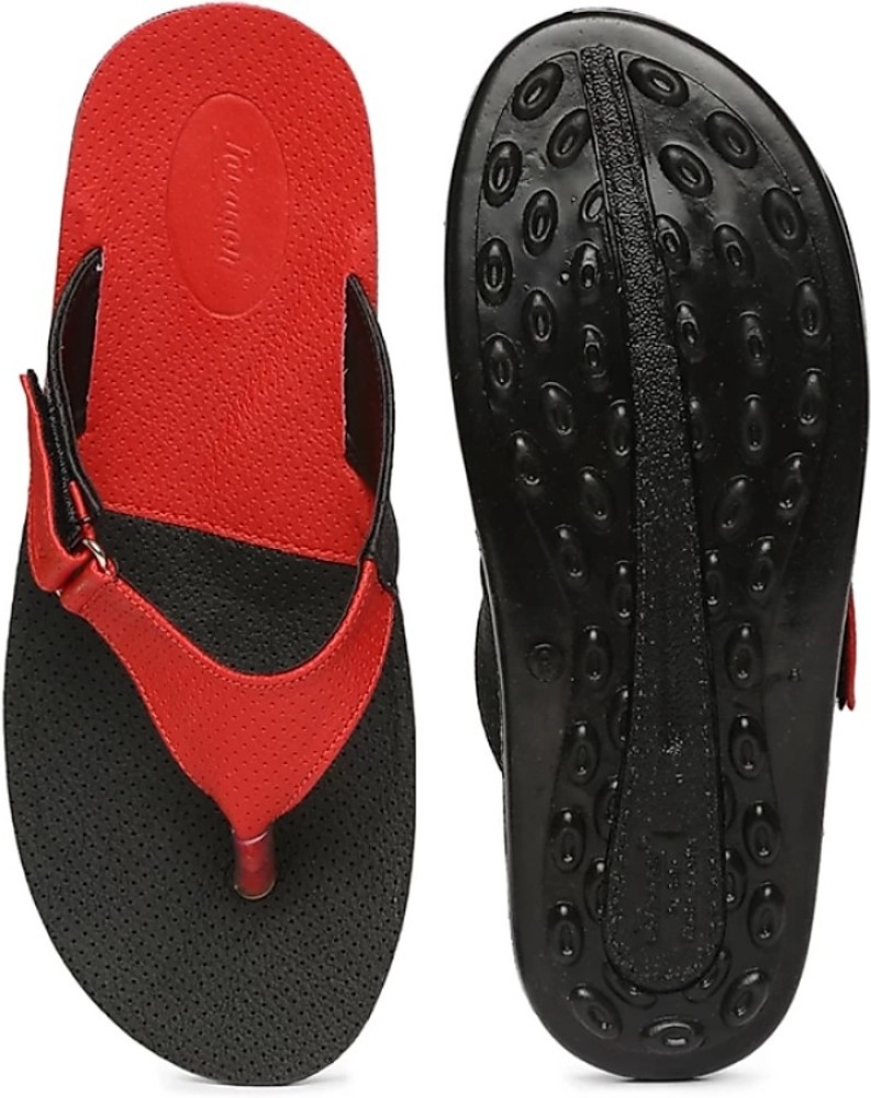 Paragon chappal 2024 red black