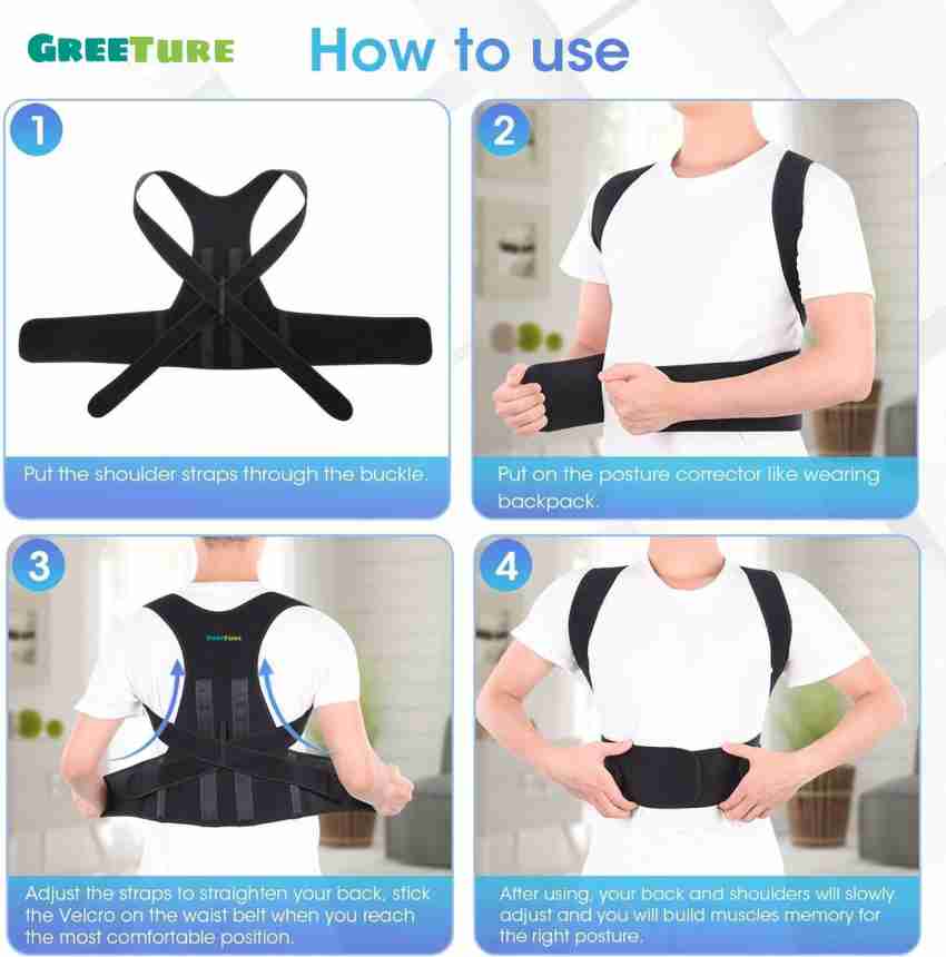 Greeture Posture Corrector Belt For men and Women Back Support