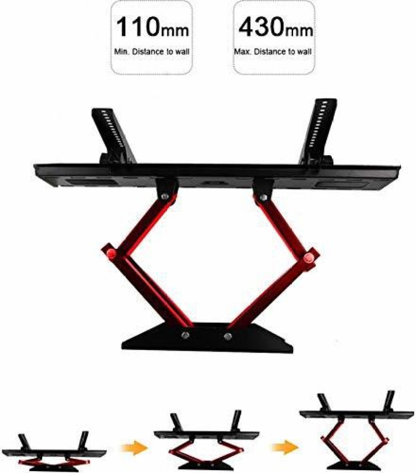 Soporte TV con brazo - H55028 HOLMIOS, 43 , 80 , 200 x 200 mm, 300 x 200  mm, 400 x 200 mm, 300 x 300 mm, 400 x 300 mm, 400 x 400 mm, 600 x 400 mm,  800 x 400 mm, Negro