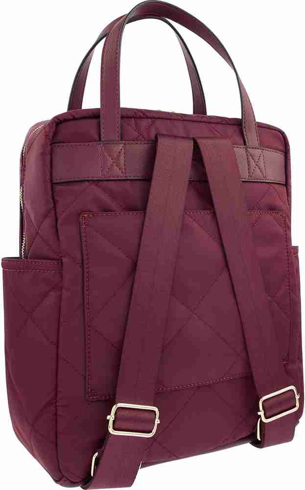 ACCESSORIZE LONDON Emmy Backpack Rucksack 40 L BURGUNDY Price in India Flipkart