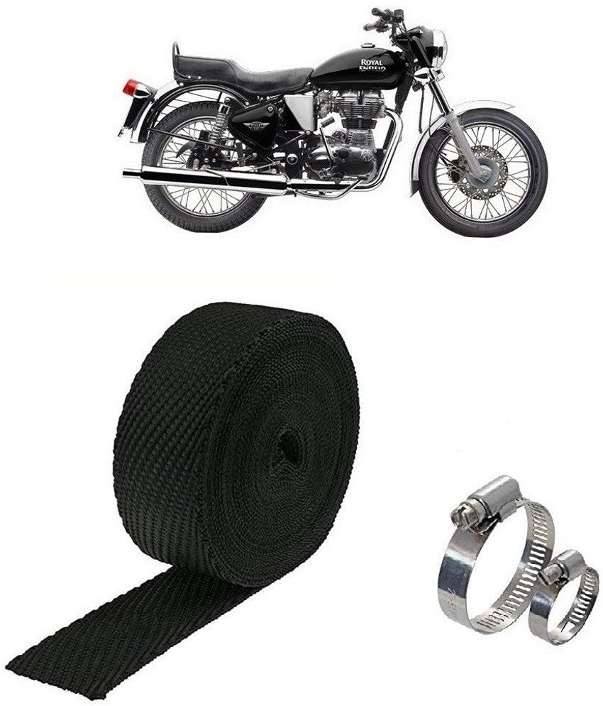 SHOWRIDE 3METER Silencer Wrap With Clamp For Royal Enfield Bullet 350 Bike Exhaust Heat Shield Price in India Buy SHOWRIDE 3METER Silencer Wrap With Clamp For Royal Enfield Bullet 350 Bike