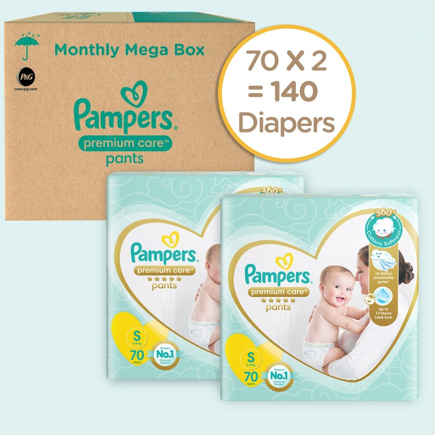Pampers Premium Care Pants Medium size baby Diapers M 54 Count  M   Buy 108 Pampers Pant Diapers  Flipkartcom