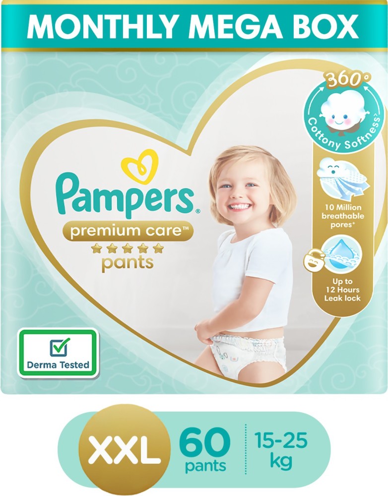 Pampers Premium Care Pants  S  Buy 72 Pampers cotton Pant Diapers for  babies weighing  8 Kg  Flipkartcom