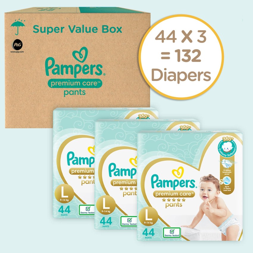Buy Pampers Premium Care Pants New Born Extra Small size baby Diapers  NBXS 50 count Softest ever Pampers Online at Low Prices in India   Amazonin