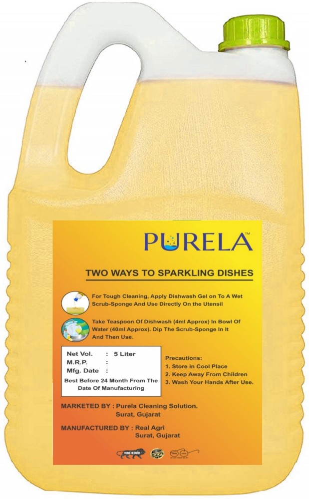 PURELA Dish Wash liquid Anti-Bacterial Disinfectant Dish & Utensil