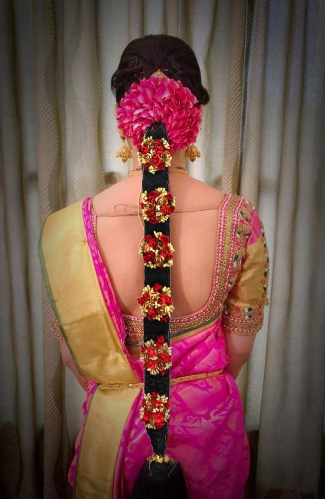 FIMBUL Bharatanatyam Savaram Kunjalam Kemp Ready Jada Set With Jada Set For Women Design 2 Hair Accessory Set Price in India Buy FIMBUL Bharatanatyam Savaram Kunjalam Kemp Ready Jada Set