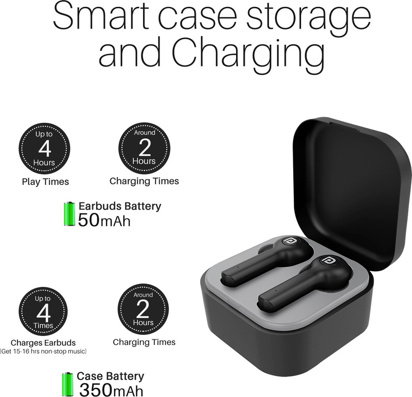 Portronics Harmonics Twins 22 Smart TWS Earpods Bluetooth Headset