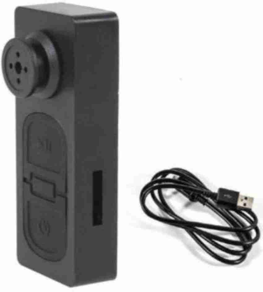 SATTOBISION Button Camera Black Spy Camera HD Audio and Video CCTV