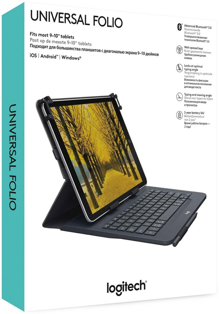 Logitech Universal Folio 7th 8th 9th Gen Precision trackpad