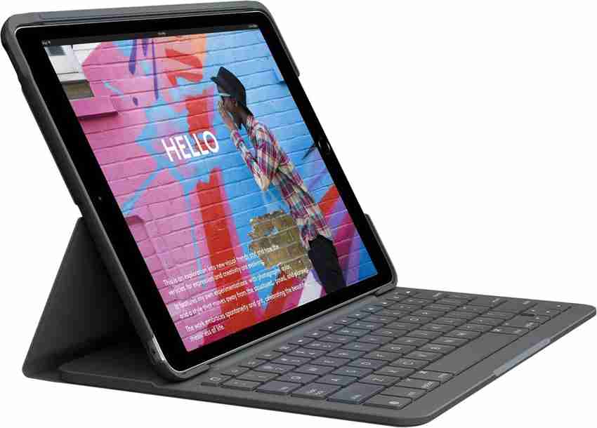 堅実な究極の Gen 7th iPad for Folio Slim Logitech & (10.2 cm 25.91 Gen- 8th キーボード