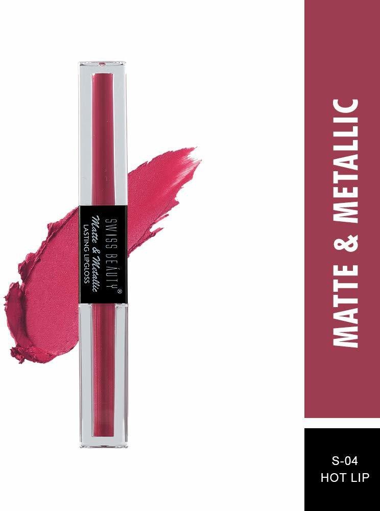SWISS BEAUTY MATTE & METALLIC LIPGLOSS (SB-1102-04) - Price in India, Buy  SWISS BEAUTY MATTE & METALLIC LIPGLOSS (SB-1102-04) Online In India,  Reviews, Ratings & Features