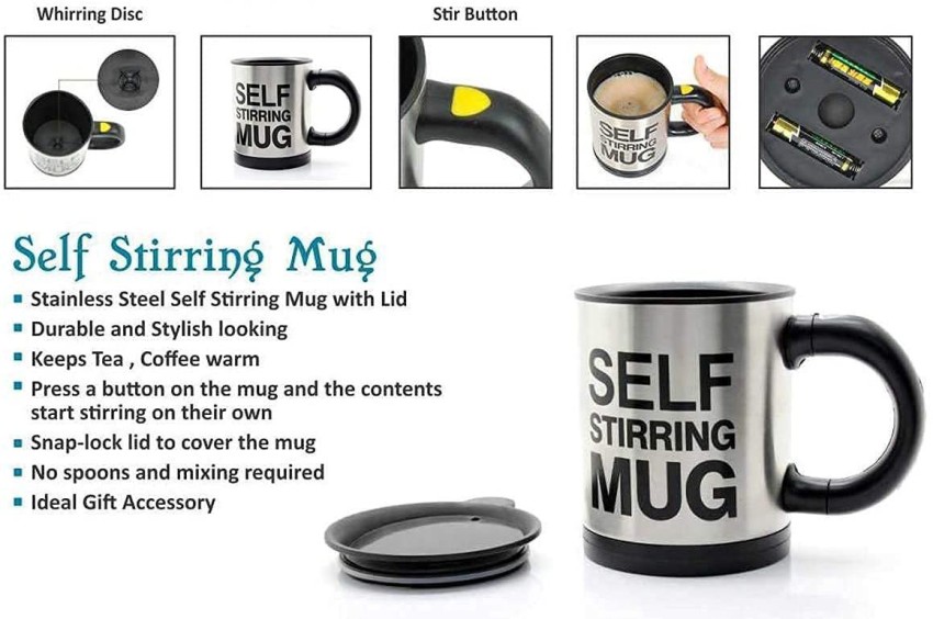 450ML Electric Self Stirring Mug Mixer Milkshake Coffee Tea Cup Auto Mixing  Mug