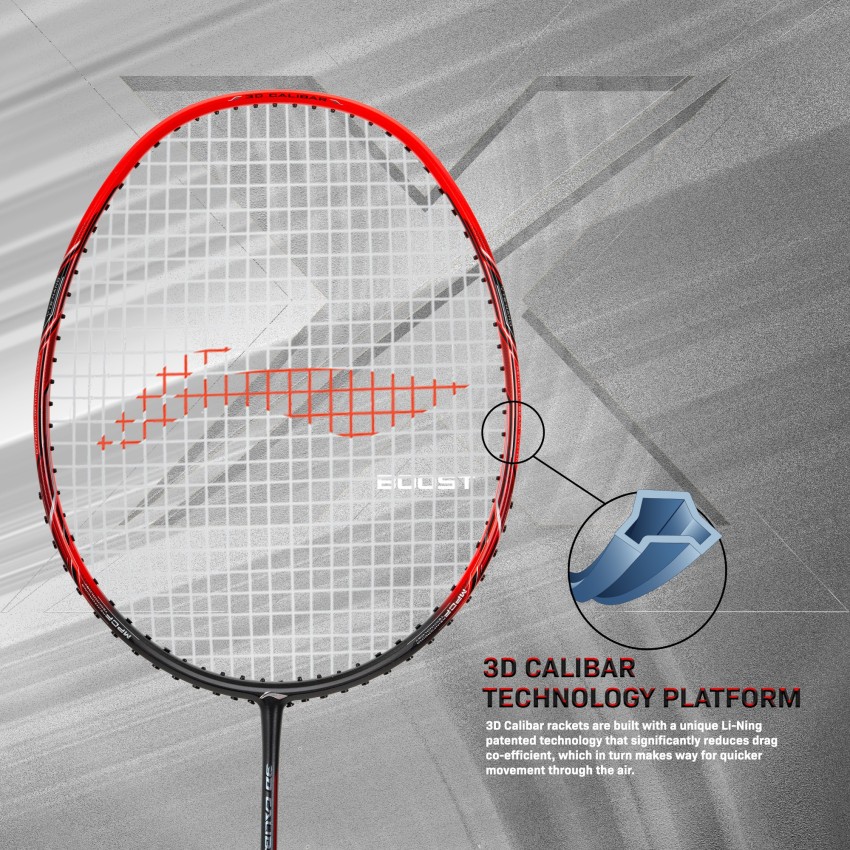 LI NING 3D Calibar X Boost Multicolor Strung Badminton Racquet