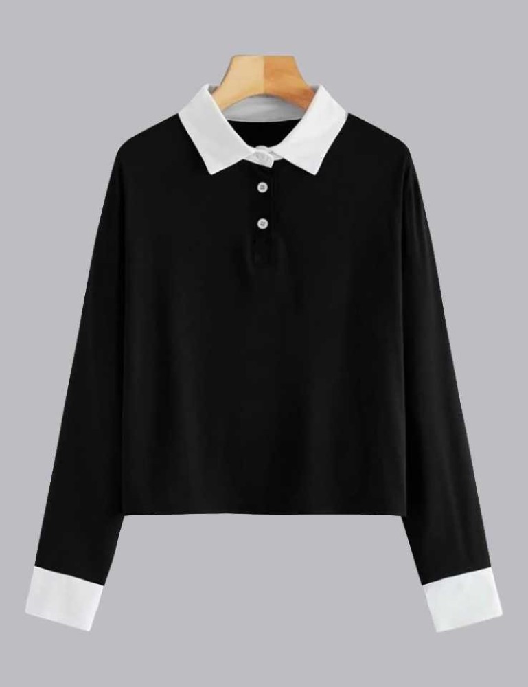 full sleeve collar t shirts flipkart