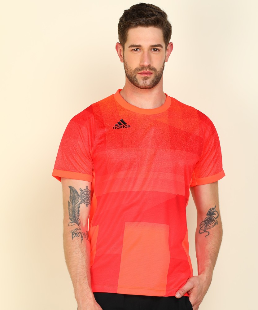 ADIDAS Printed Men Round Neck Red T-Shirt - Buy NBA CHICAGO BULLS