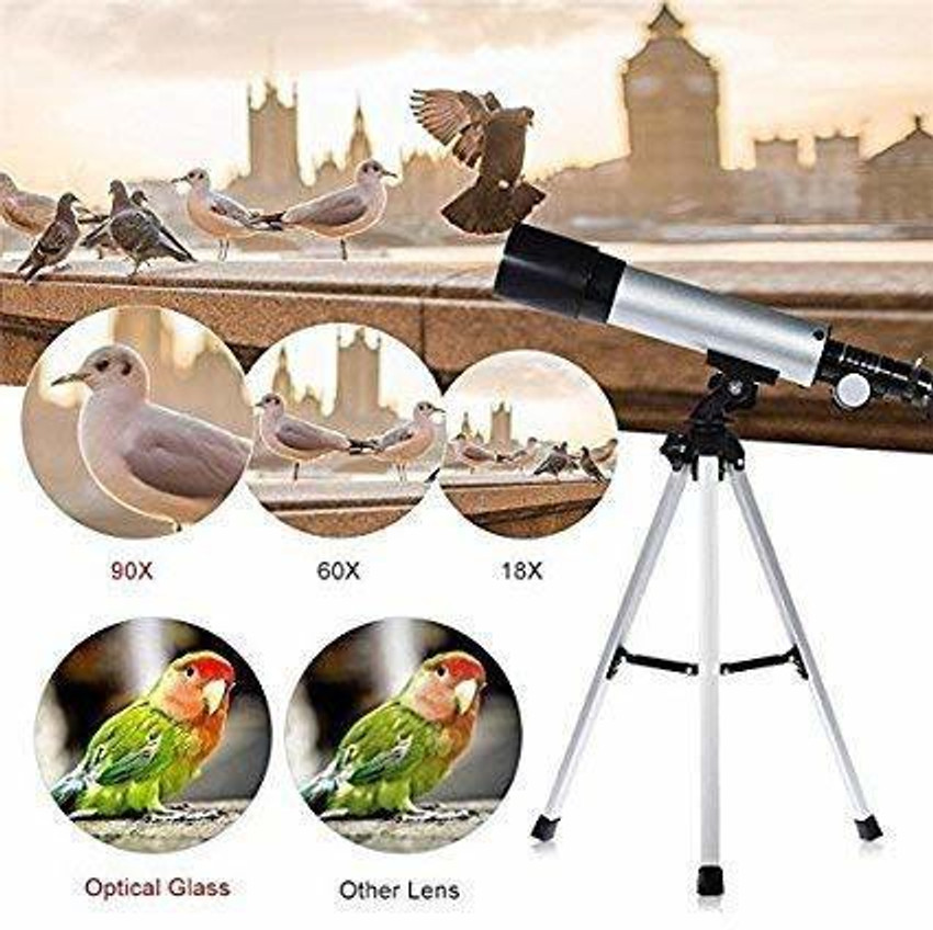 Telescope for land and sky viewing clearance