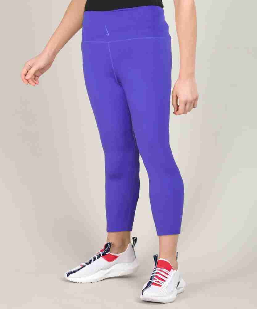 NIKE Solid Women Blue Tights - Buy NIKE Solid Women Blue Tights Online at  Best Prices in India